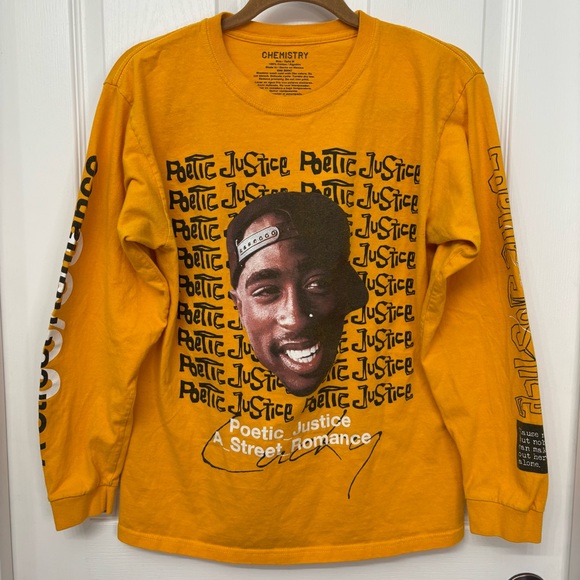 Tupac Poetic Justice Long Sleeve Tee | Chemistry M - Picture 9 of 9